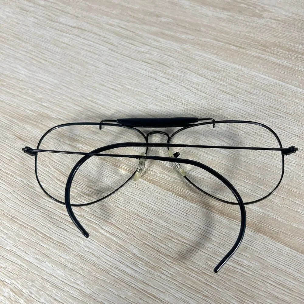 Vintage B&L Ray-Ban B&L 1980's Outdoorsman Black Sunglasses 58-14 Frames Only